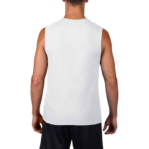 Performance custom sleeveless sports t-shirt, Men's Sports Equipment, Size: S, Color: White, Size: S, Color: Black, Size: S, Col