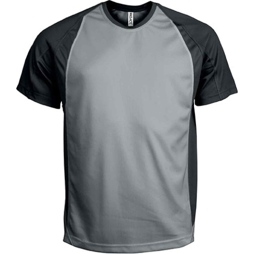 Custom two-tone sports T-shirt, Men's Sports Equipment, Size: S, Color: GRAY BLACK, Size: S, Color: lime/grey, Size: S, Color: w