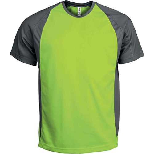 Custom two-tone sports T-shirt, Men's Sports Equipment, Size: S, Color: GRAY BLACK, Size: S, Color: lime/grey, Size: S, Color: w
