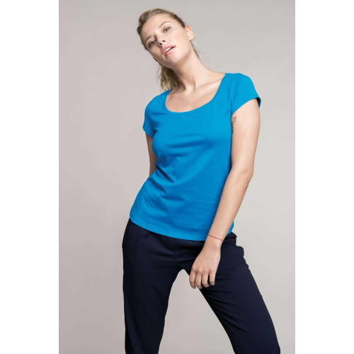 Custom T-shirt with 180 neckline, Women t-shirts, Size: S, Color: White, Size: S, Color: Black, Size: S, Color: rosu, Size: S, C