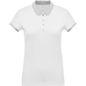 Two-Tone custom polo shirt for women, Women's Polo Shirts, Size: XS, Color: White, Size: XS, Color: Black, Size: XS, Color: rosu 2