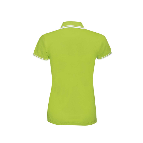 Pasadena custom polo shirt for women, Women's Polo Shirts, Size: S, Color: black and white, Size: S, Color: dark green with whit