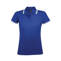 Pasadena custom polo shirt for women, Women's Polo Shirts, Size: S, Color: black and white, Size: S, Color: dark green with whit