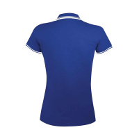 Pasadena custom polo shirt for women, Women's Polo Shirts, Size: S, Color: black and white, Size: S, Color: dark green with whit