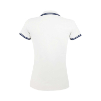 Pasadena custom polo shirt for women, Women's Polo Shirts, Size: S, Color: black and white, Size: S, Color: dark green with whit