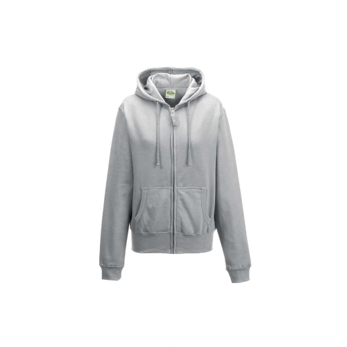 AWDIS custom zip up hoodie, Women's Hoodies, Size: XS, Color: White, Size: XS, Color: Black, Size: XS, Color: ash grey, Size: XS