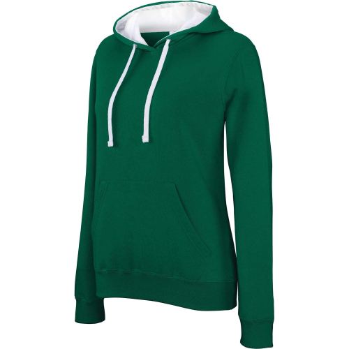 Two-tone customized sweatshirt for women, Women's Hoodies, Size: XS, Color: White-yellow, Size: XS, Color: white/red, Size: XS, 