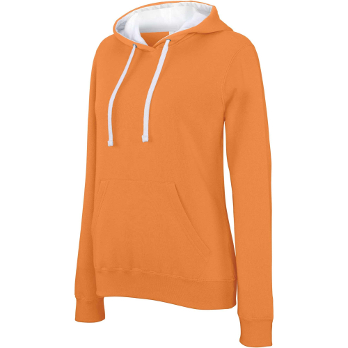 Two-tone customized sweatshirt for women, Women's Hoodies, Size: XS, Color: White-yellow, Size: XS, Color: white/red, Size: XS, 
