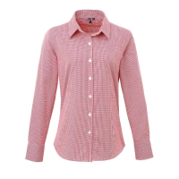 Personalized checked shirt for women, Women's Shirts, Size: XS, Color: navy/white, Size: XS, Color: black/white, Size: XS, Color