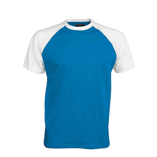 Custom two-color T-shirt for men, Men's t-shirts, Size: S, Color: red/black, Size: S, Color: Grey/black, Size: S, Color: royal w