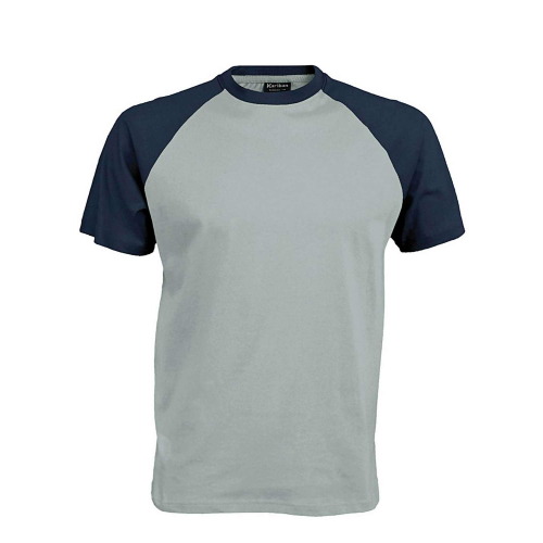 Custom two-color T-shirt for men, Men's t-shirts, Size: S, Color: red/black, Size: S, Color: Grey/black, Size: S, Color: royal w