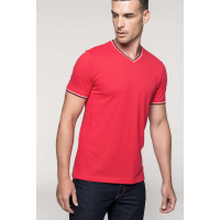 Personalized V-neck pique T-shirt, Men's t-shirts, Size: S, Color: White, Size: S, Color: rosu, Size: S, Color: Navy, Size: S, C