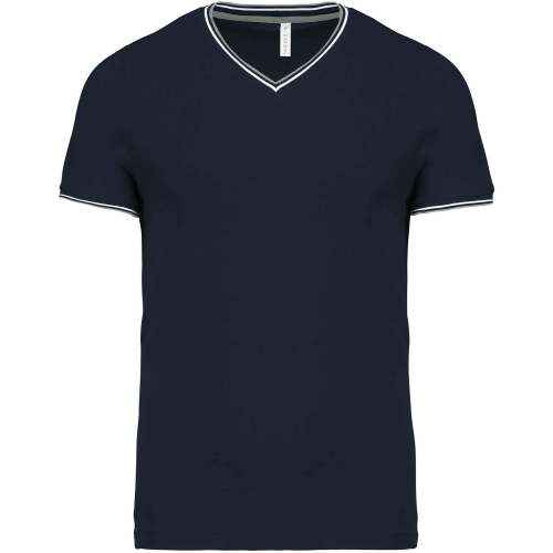 Personalized V-neck pique T-shirt, Men's t-shirts, Size: S, Color: White, Size: S, Color: rosu, Size: S, Color: Navy, Size: S, C
