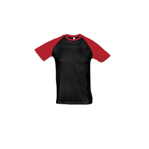Sol's customized two-tone T-shirt for men, Men's t-shirts, Size: S, Color: Black_Red, Size: S, Color: Grena_Grey, Size: S, Color 2