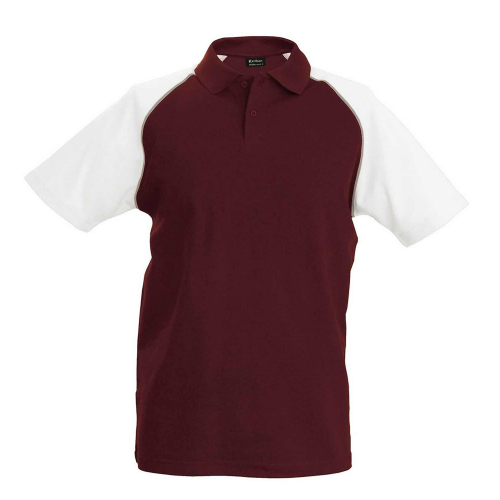 Custom Kariban Base Ball polo shirt, Men's Polo Shirts, Size: S, Color: Black_Red_Raglan, Size: S, Color: Black_White_Raglan, Si