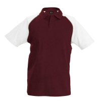 Custom Kariban Base Ball polo shirt, Men's Polo Shirts, Size: S, Color: Black_Red_Raglan, Size: S, Color: Black_White_Raglan, Si