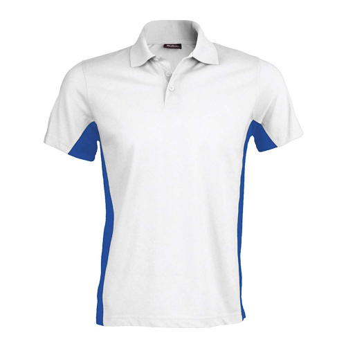 Kariban custom two-tone polo T-shirt, Men's Polo Shirts, Size: S, Color: Bicolor_Black_Lime, Size: S, Color: Bicolor_Black_Orang