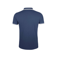 Pasadena custom polo shirt for men, Men's Polo Shirts, Size: S, Color: black and white, Size: S, Color: dark green with white, S