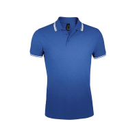 Pasadena custom polo shirt for men, Men's Polo Shirts, Size: S, Color: black and white, Size: S, Color: dark green with white, S