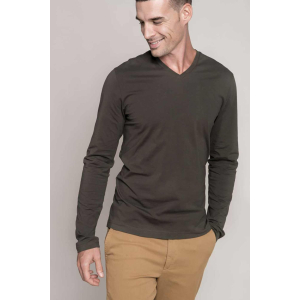 Kariban customized V-neck blouse for men, Men's Sweatshirts, Size: S, Color: White, Size: S, Color: Black, Size: S, Color: rosu,
