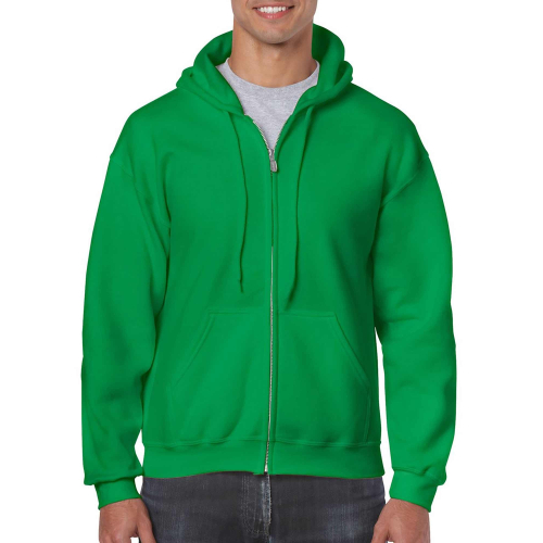 Custom Gildan Men's Zip Up Hoodie, Men's Hoodies, Size: S, Color: Black, Size: S, Color: rosu, Size: S, Color: Grey, Size: S, Co