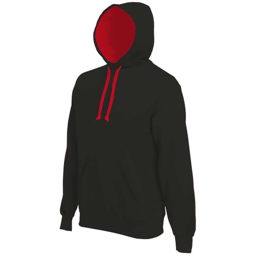 Custom two-tone hoodie for men, Men's Hoodies, Size: XS, Color: royal with white, Size: XS, Color: black with red, Size: XS, Col