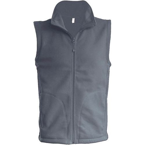 Personalized Kariban fleece vest for men, Men's Bodywarmer, Size: S, Color: Black, Size: S, Color: rosu, Size: S, Color: Grey, S