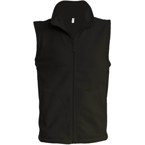 Personalized Kariban fleece vest for men, Men's Bodywarmer, Size: S, Color: Black, Size: S, Color: rosu, Size: S, Color: Grey, S