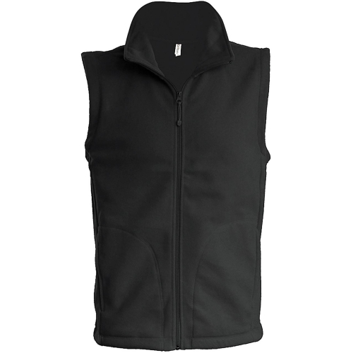 Personalized Kariban fleece vest for men, Men's Bodywarmer, Size: S, Color: Black, Size: S, Color: rosu, Size: S, Color: Grey, S
