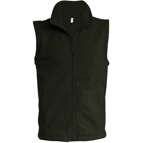 Personalized Kariban fleece vest for men, Men's Bodywarmer, Size: S, Color: Black, Size: S, Color: rosu, Size: S, Color: Grey, S