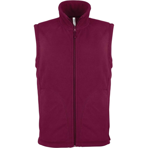 Personalized Kariban fleece vest for men, Men's Bodywarmer, Size: S, Color: Black, Size: S, Color: rosu, Size: S, Color: Grey, S