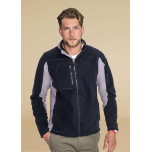Jacheta fleece bicolora pentru barbati, Geci si veste pentru barbati