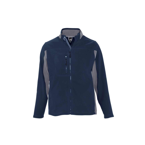 Jacheta fleece bicolora pentru barbati, Geci si veste pentru barbati