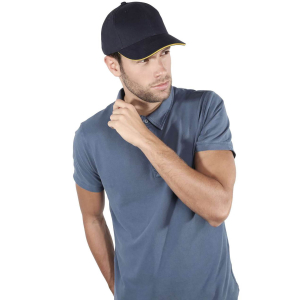 Customized bicolor K-up cap, Caps for adults, Color: White, Color: Black, Color: Navy, Color: K-white with navy, Color: K-white 