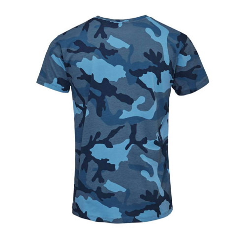 Custom camouflage T-shirt for men, Men's t-shirts, Size: S, Color: Camouflage, Size: S, Color: Blue camouflage_ASQ, Size: S, Col