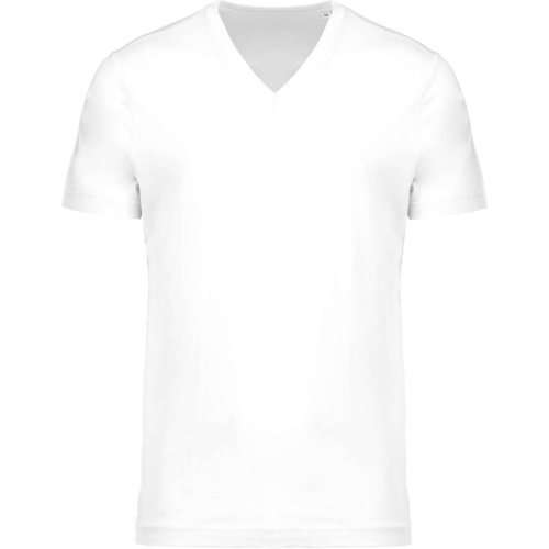 Custom organic V-neck T-shirt for men, Men's t-shirts, Size: S, Color: White, Size: S, Color: Black, Size: S, Color: rosu, Size:
