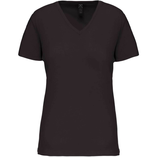 Personalized organic cotton v-neck T-shirt for women, Women t-shirts, Size: XS, Color: White, Size: XS, Color: Black, Size: XS, 