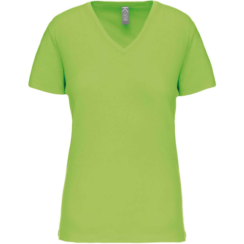 Personalized organic cotton v-neck T-shirt for women, Women t-shirts, Size: XS, Color: White, Size: XS, Color: Black, Size: XS, 