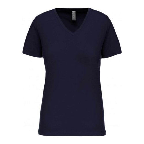 Personalized organic cotton v-neck T-shirt for women, Women t-shirts, Size: XS, Color: White, Size: XS, Color: Black, Size: XS, 