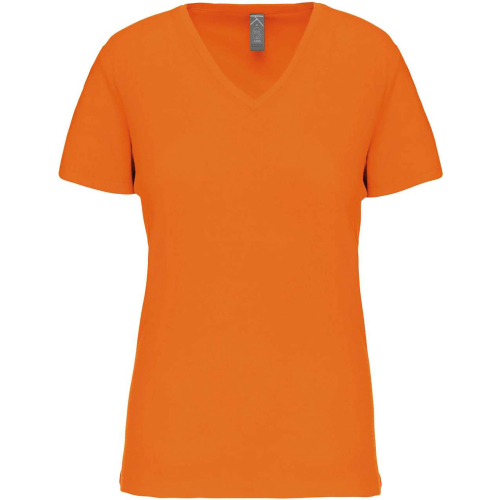 Personalized organic cotton v-neck T-shirt for women, Women t-shirts, Size: XS, Color: White, Size: XS, Color: Black, Size: XS, 