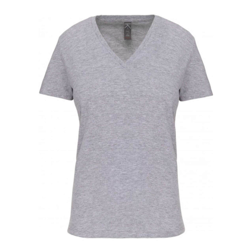 Tricou v-neck din bumbac bio, pentru dama, Tricouri pentru dama