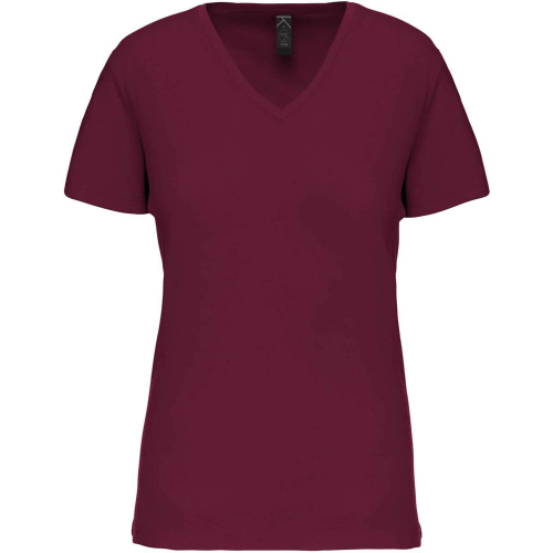 Personalized organic cotton v-neck T-shirt for women, Women t-shirts, Size: XS, Color: White, Size: XS, Color: Black, Size: XS, 