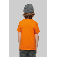 Personalized organic cotton T-shirt, Kid's T-shirts, Size: 4/6, Color: orange, Size: 4/6, Color: ash grey, Size: 4/6, Color: Bla