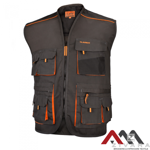 Vesta de lucru clasica, Geci de lucru, Size: S, Color: gri, Size: m, Color: gri, Size: IT, Color: gri, Size: XL, Color: gri, Siz