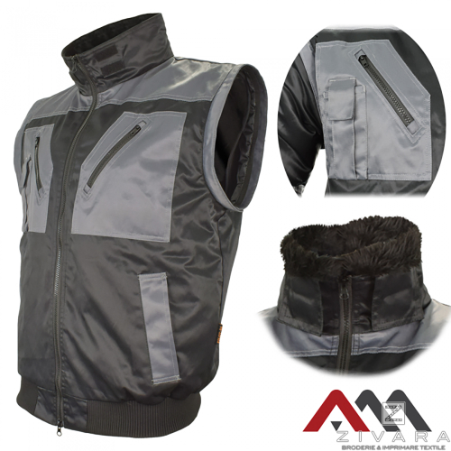 Jacheta de lucru Pilot 2in1, Geci de lucru, Size: S, Color: Black, Size: m, Color: Black, Size: IT, Color: Black, Size: XL, Colo