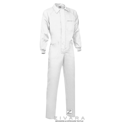 Salopeta combinezon Kevin, Pantaloni & Salopete de lucru, Size: S, Color: White, Size: m, Color: White, Size: IT, Color: White, 