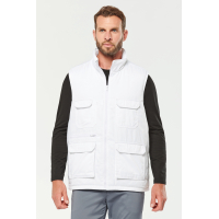 Vesta de lucru unisex WKZ607, Men's Bodywarmer, Size: XS, Color: White, Size: S, Color: White, Size: m, Color: White, Size: IT, 