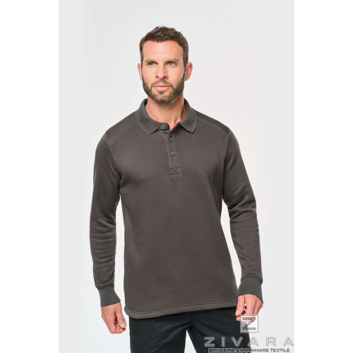 Bluza polo tip hanorac WKZ4000, Men's Sweatshirts, Size: XS, Color: Charcoal, Size: S, Color: Charcoal, Size: m, Color: Charcoal