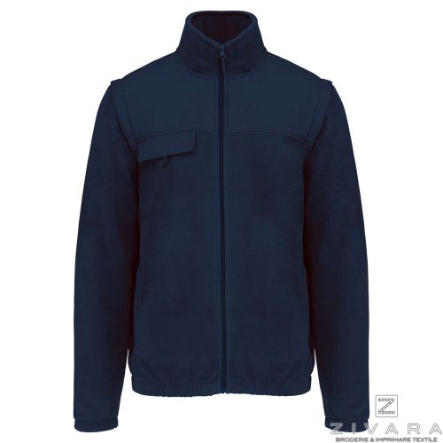 Jacheta polar cu maneci detasabile WKZ9105, Men's Bodywarmer, Size: S, Color: Charcoal, Size: m, Color: Charcoal, Size: IT, Colo