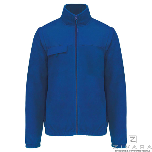 Jacheta polar cu maneci detasabile WKZ9105, Men's Bodywarmer, Size: S, Color: Charcoal, Size: m, Color: Charcoal, Size: IT, Colo
